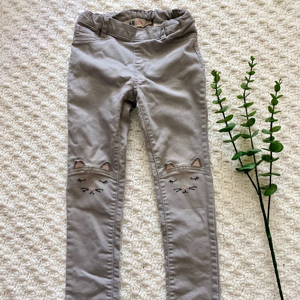 H&M kitty face pants